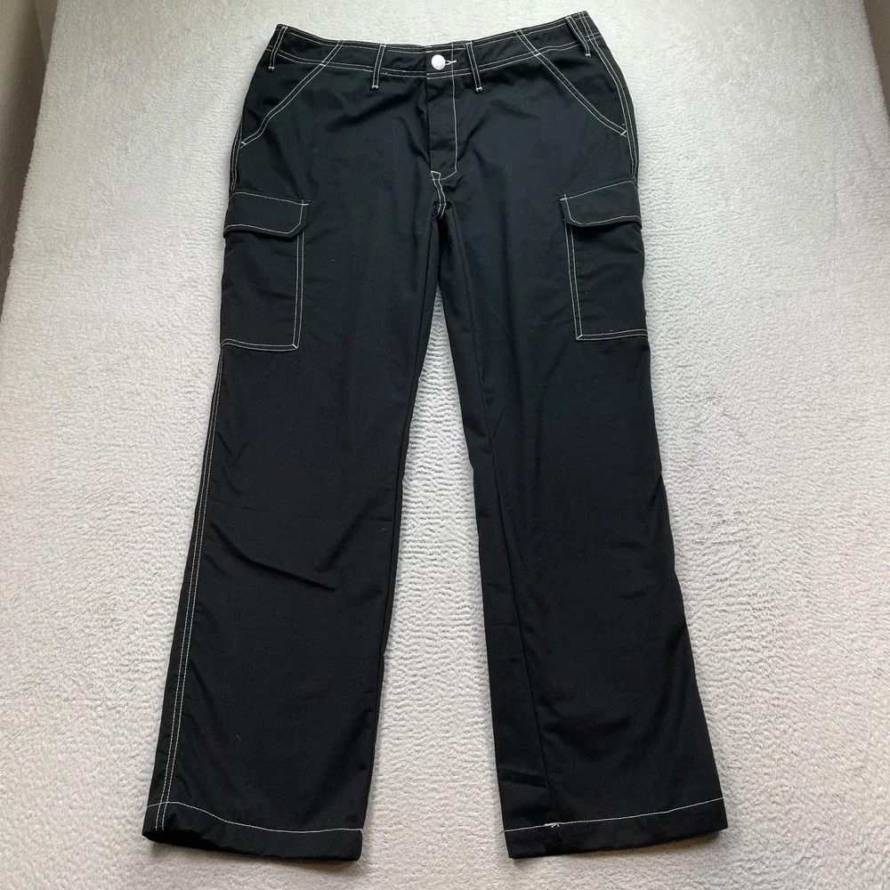True Religion Jeans‎ Pants Mens 36 (FITS 38x32) Black Cargo Utility Baggy